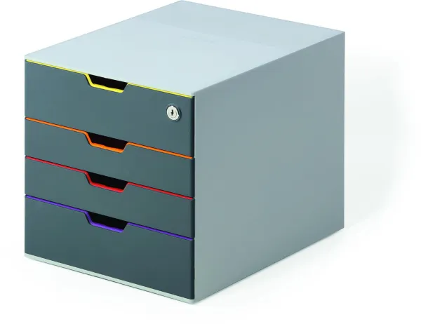 Durable Varicolor SAFE užrakinama stalčių spintelė